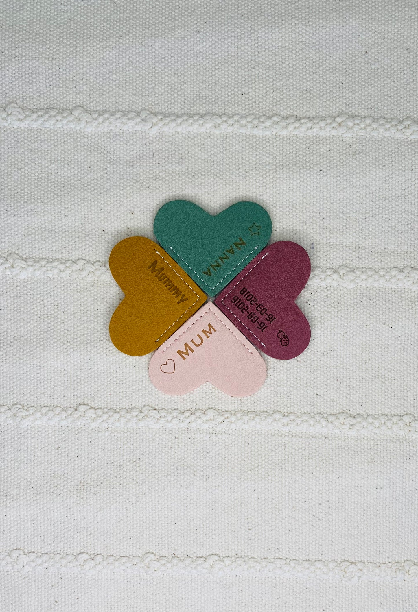 Personalised Vegan Leather Page Corner Bookmark