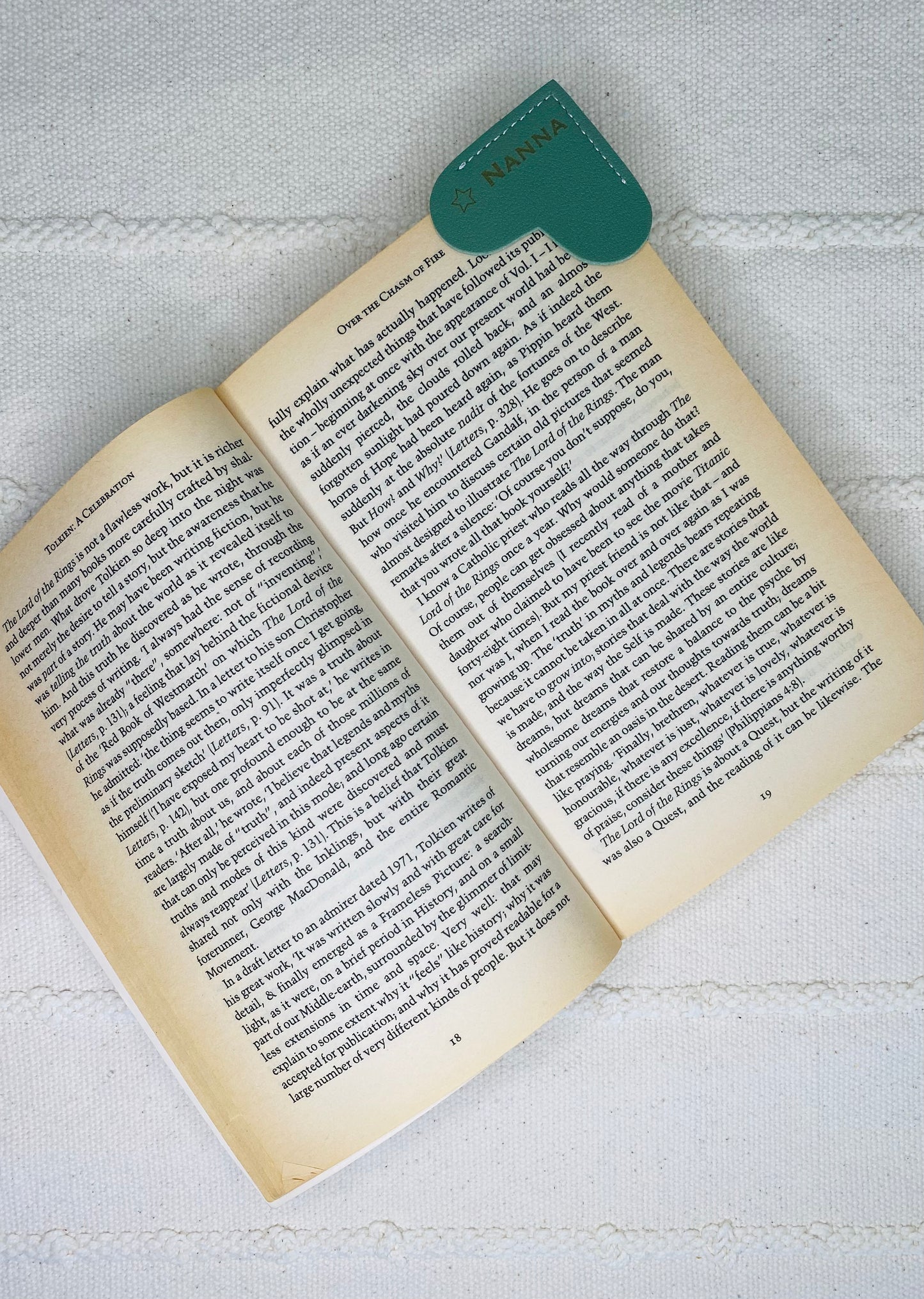 Personalised Vegan Leather Page Corner Bookmark