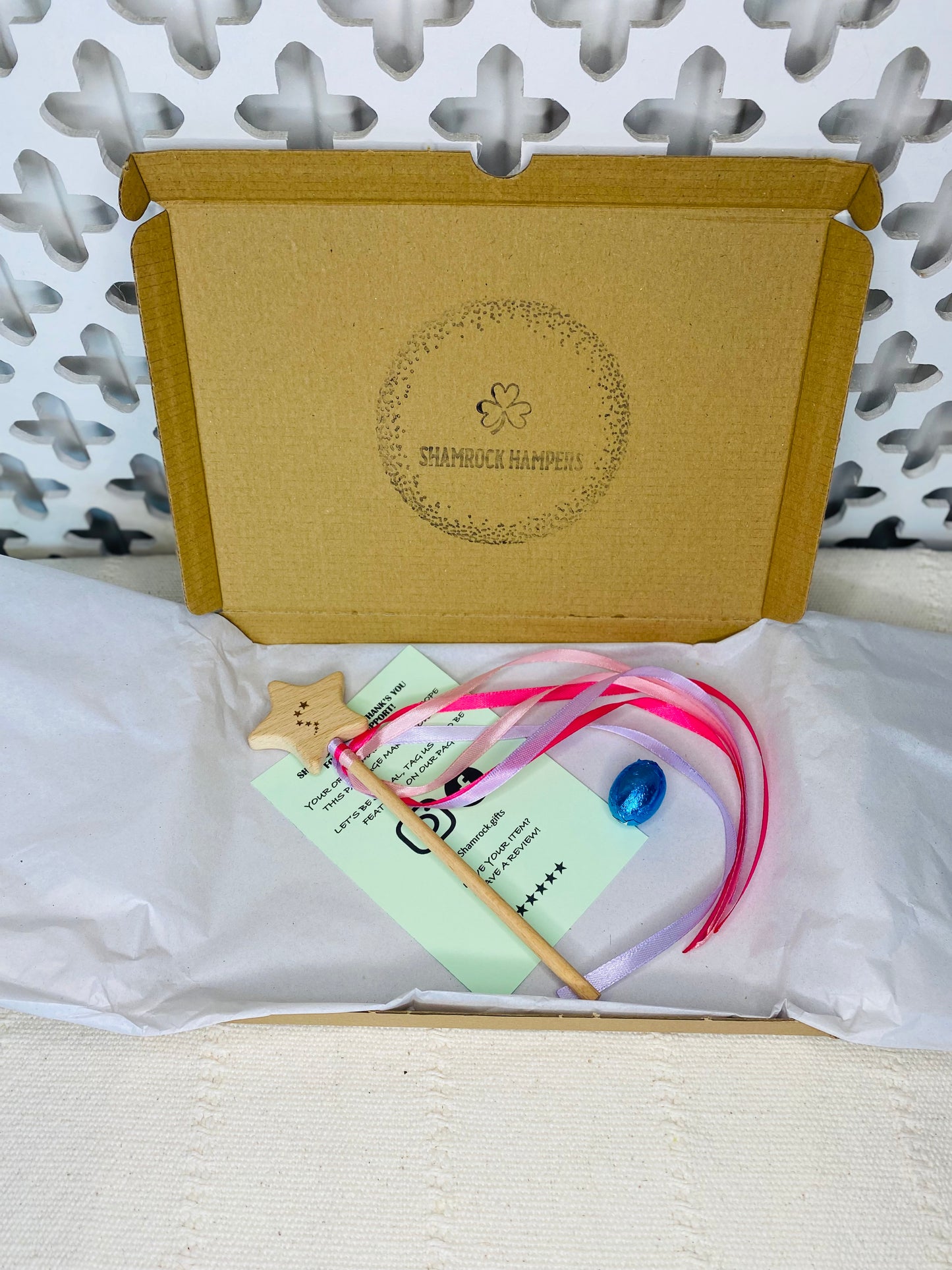Wood Star Sensory Ribbon Wand