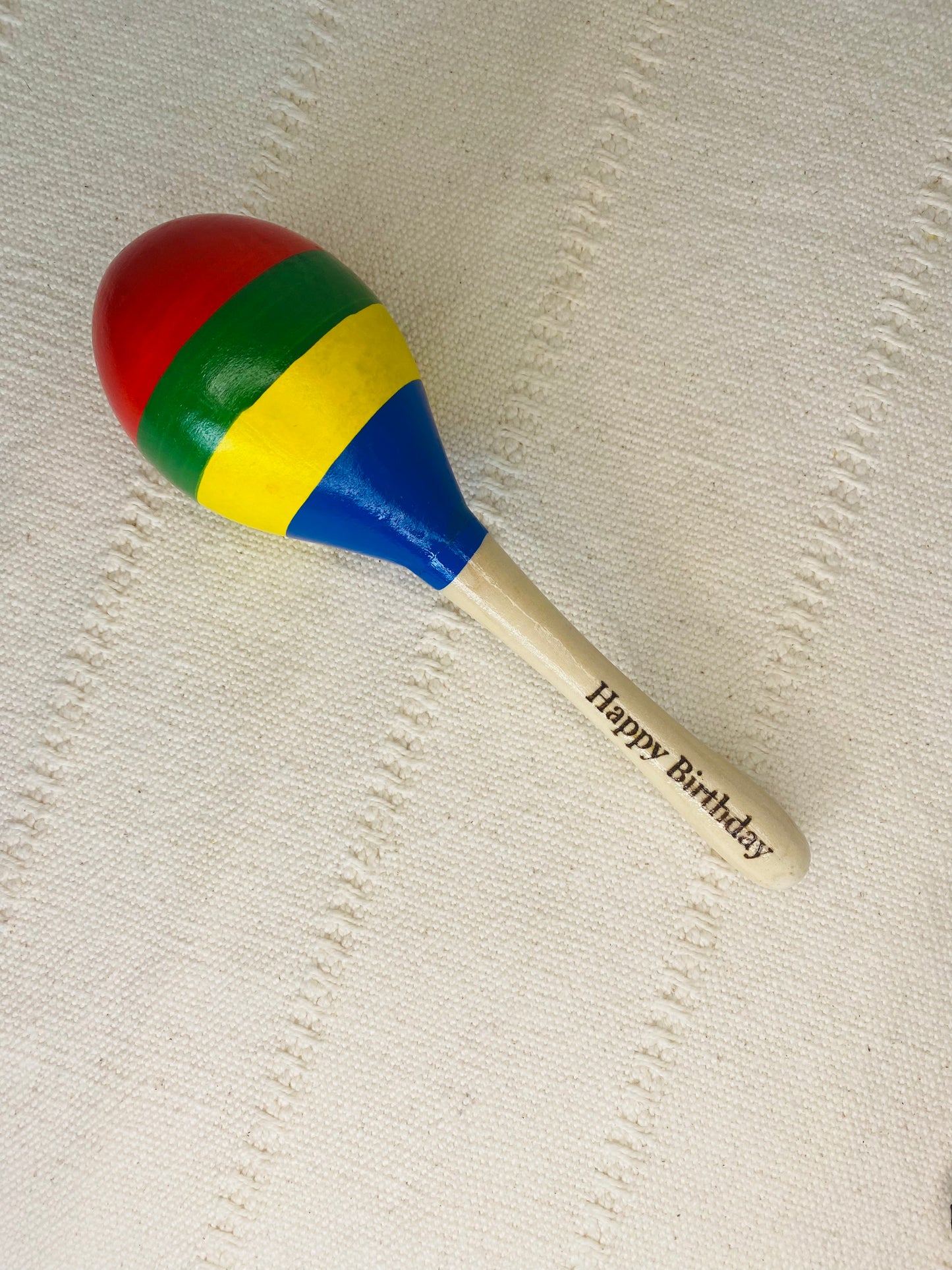Personalised Rainbow Wood Instruments Gift Set