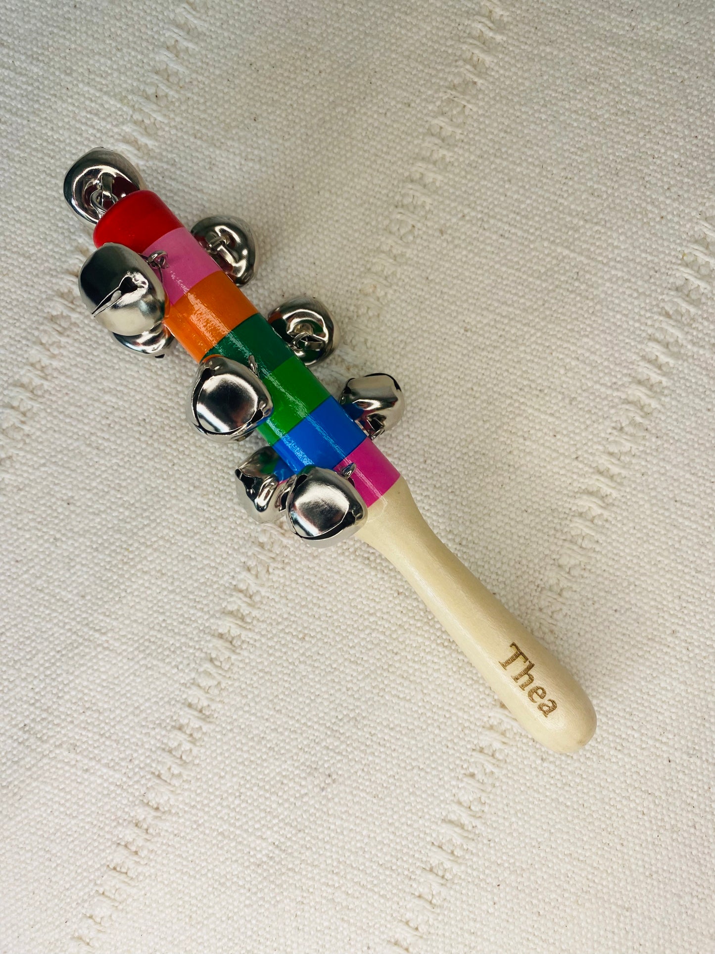Personalised Rainbow Wood Instruments Gift Set